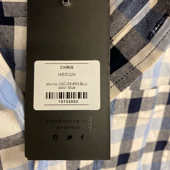 🔥🔥Chris Blue Plaid  Shirt - Picture 4 of 6